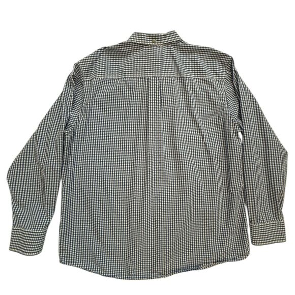 EUC Mens Tommy Bahama Island Modern Fit Navy Check‎ 100% Cotton L/S Shirt | XL - Picture 2 of 6